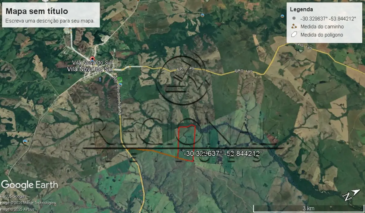 LOTE 015 - AREA DE TERRAS 17,03,75HA (SÃO SEPE/RS)