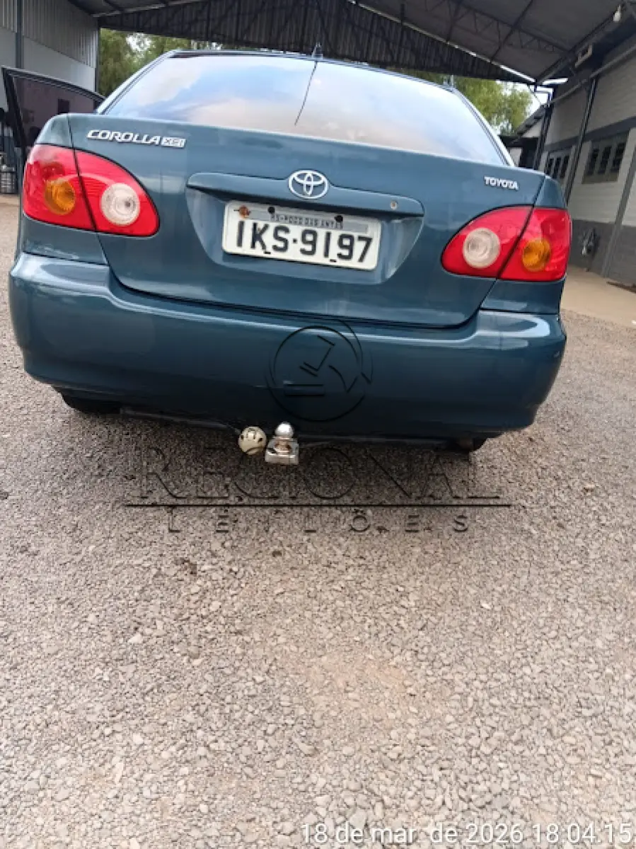 LOTE 007 - TOYOTA/COROLLA XEI18VVT 2002/2003 (MONTENEGRO/RS)